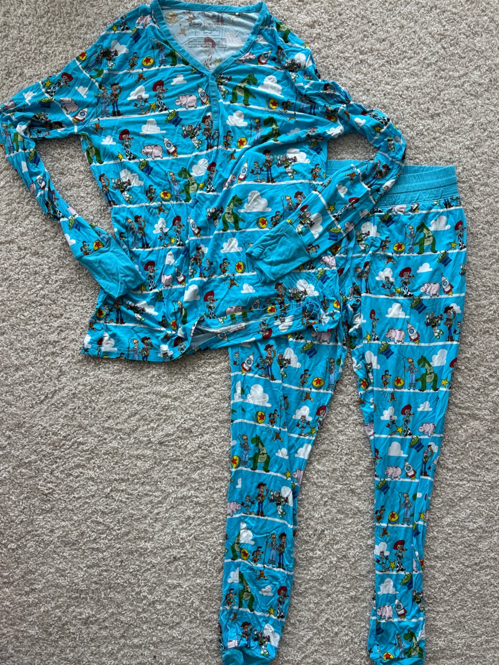 Little sleepies women’s small Toy Story pajama set